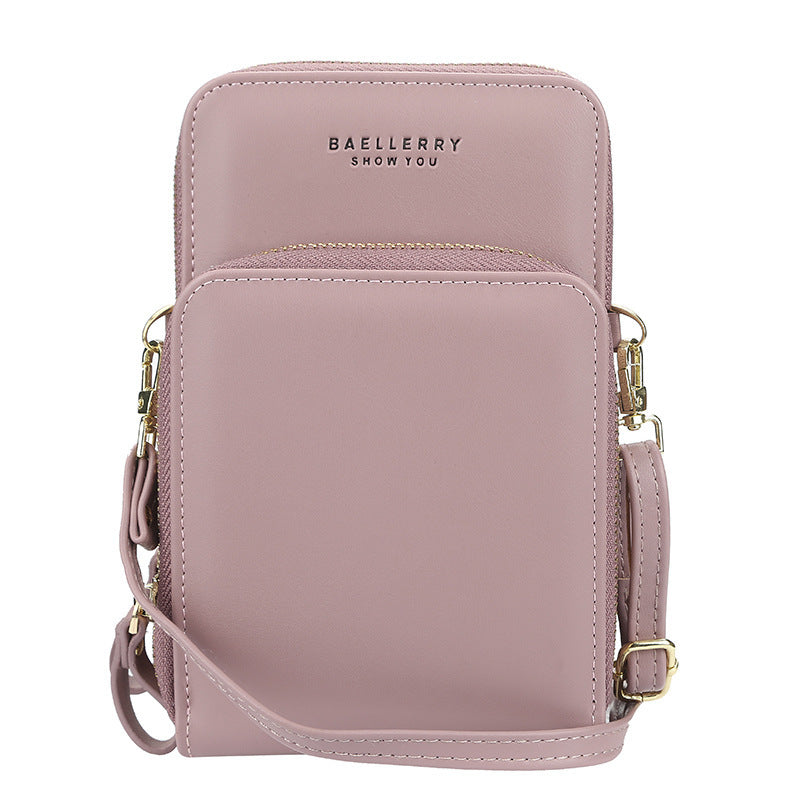 Large Capacity Crossbody Shoulder Bags For Women Fashion Zipper Mobile Phone Bag