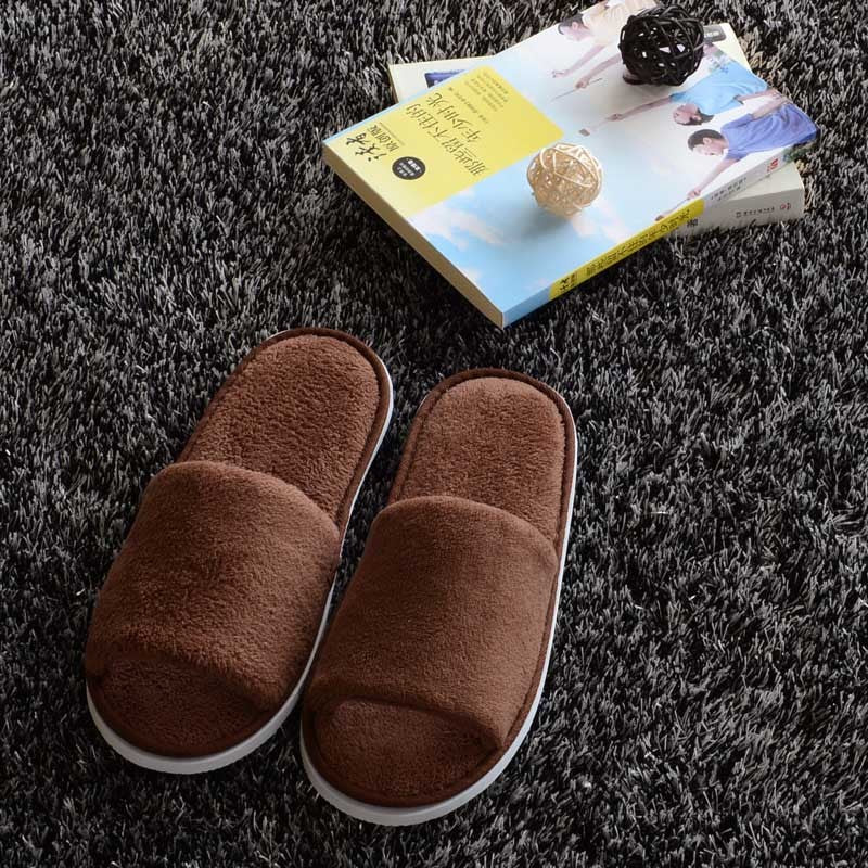 Hotel Slippers Thick-soled Cotton Mop Half-pack Bedroom