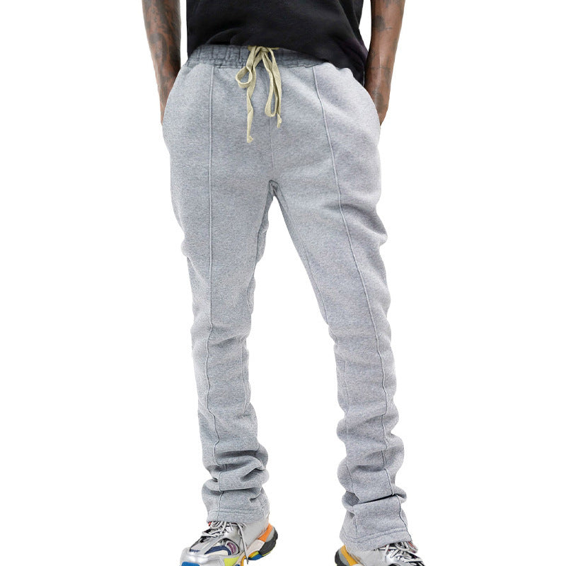 Casual Pants Men's Side Stripe Flared Sports Pants